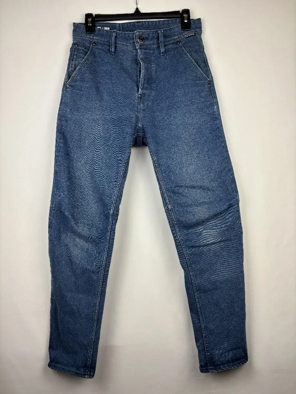 27 G Star Raw Grip 3D Relaxed Tapered Medium Wash Denim Pant Jean Cotton Blend